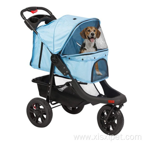 Karmas Product Pet Stroller Foldable with Storage Basket